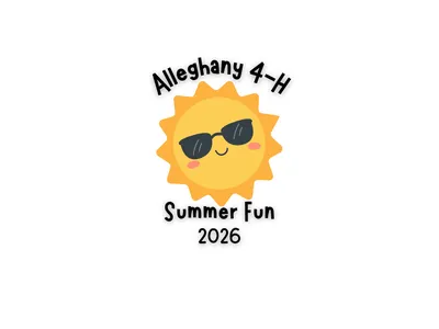 Picture of sun with sunglasses Alleghany 4-H Summer Fun 2026