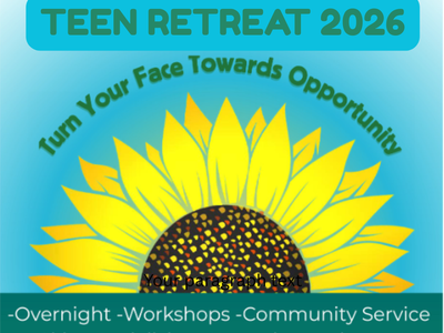 teen retreat flyer