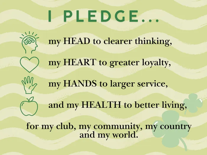 The 4-H pledge