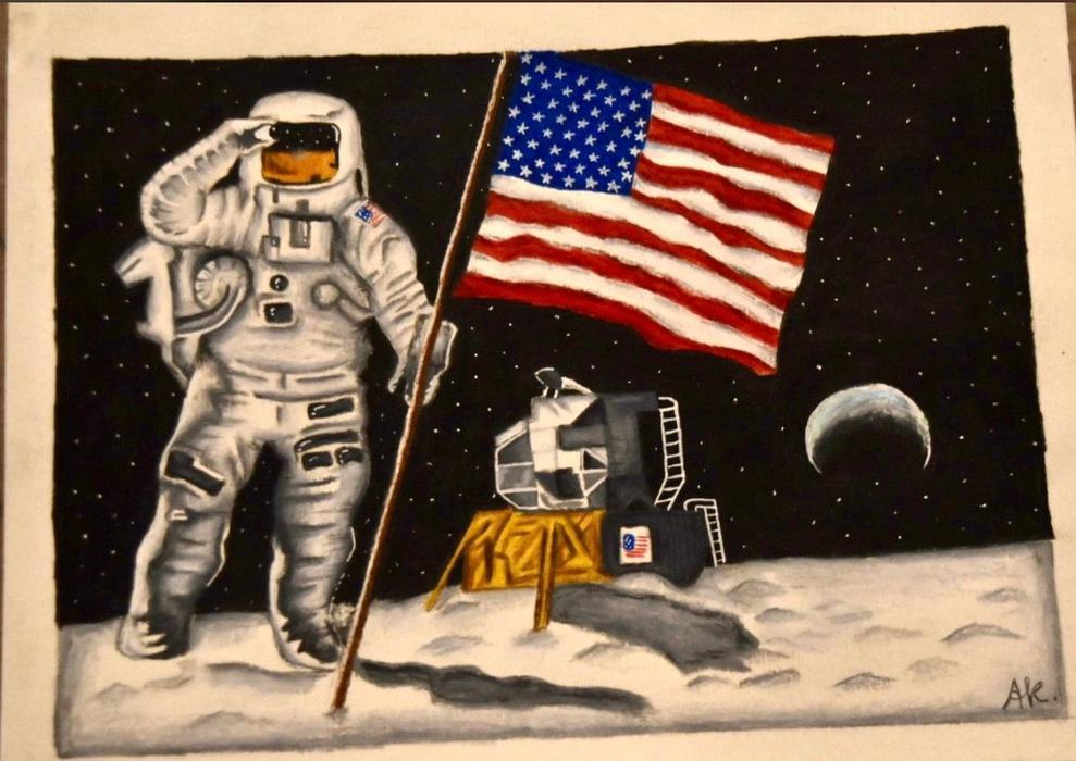 Akshita's drawing of an astronaut