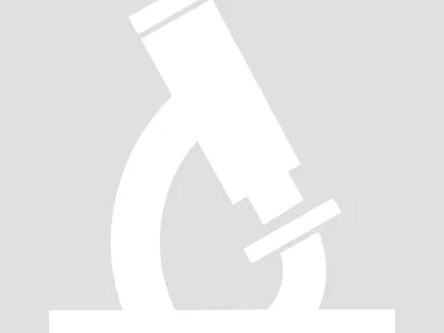 white microscope icon