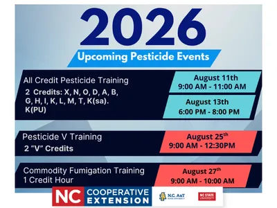 pesticide classes in caswell county this august