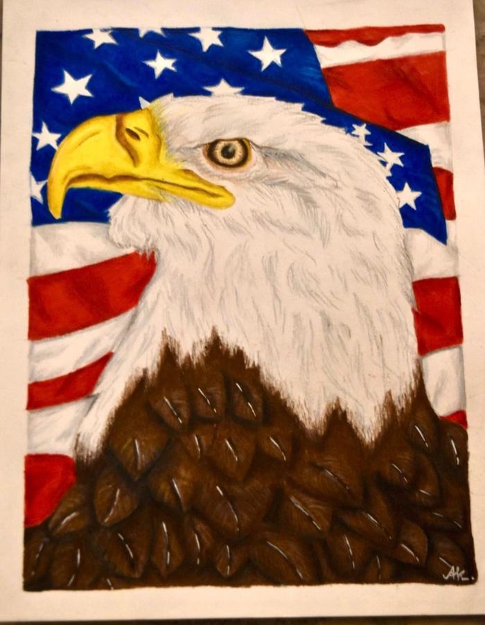 Akshita's drawing of an eagle