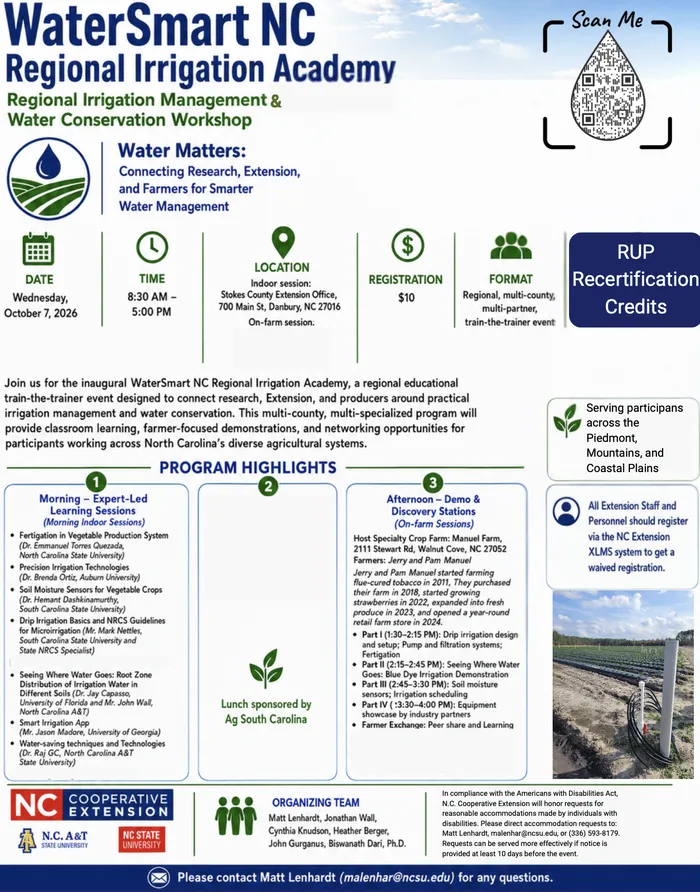 WaterSmart NC Workshop 2026