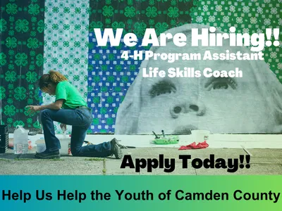 young child with we are hiring 4-H program assistant Life Skills Coach Help Us Help the youth of Camden