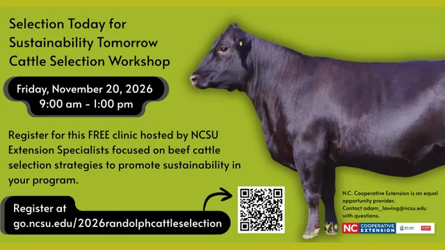 Selection Today for Sustainability Tomorrow: Beef Extension Workshop