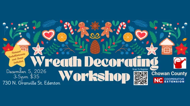 Wreath Decorating Workshop Flier