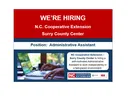 We're hiring. Administrative Assistant to work independently is a fast-paced environment.