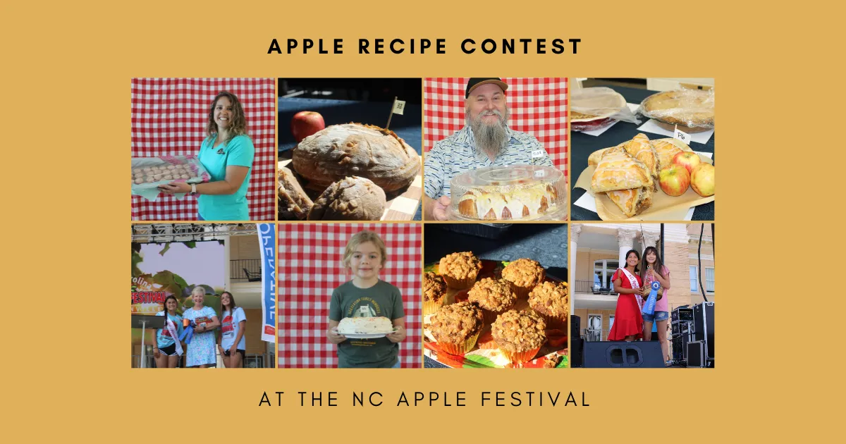 images of different apple recipe contest entries and winners
