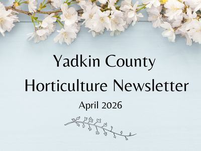 April Horticulture Newsletter Banner