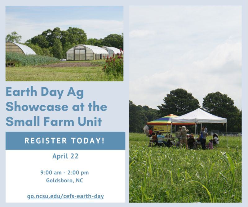 Earth Day Ag Showcase at the Small Farm Unit Date, time, location, registration info, farm landscapes