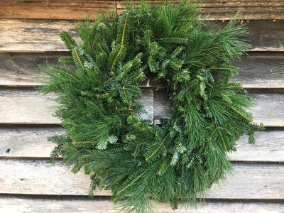 double mix wreath