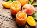 jar of peach jam