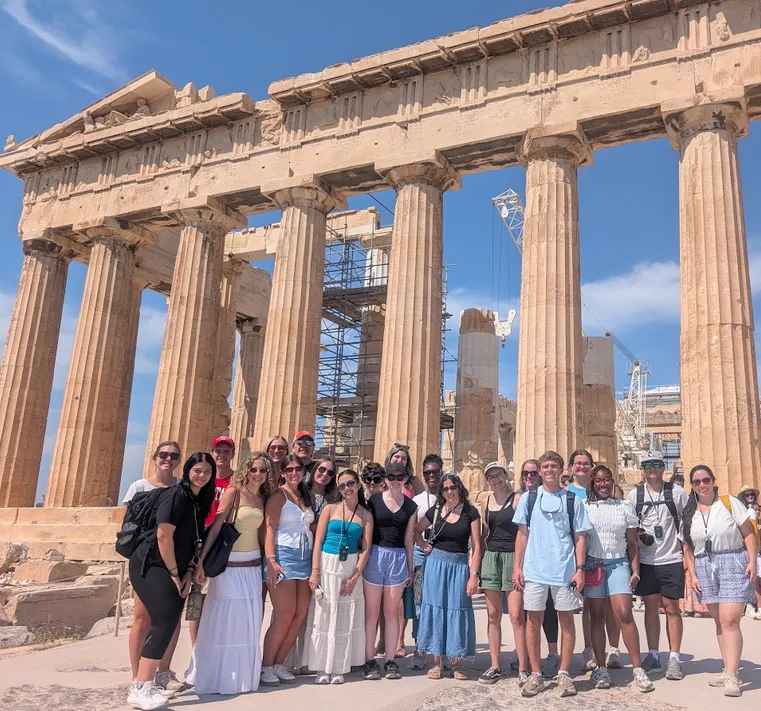 Ancient marvels, including the Parthenon, await SEE Inside Greek Agriculture scholars! Pictured are the 2026 SEE Inside Greek Agriculture Scholars.
