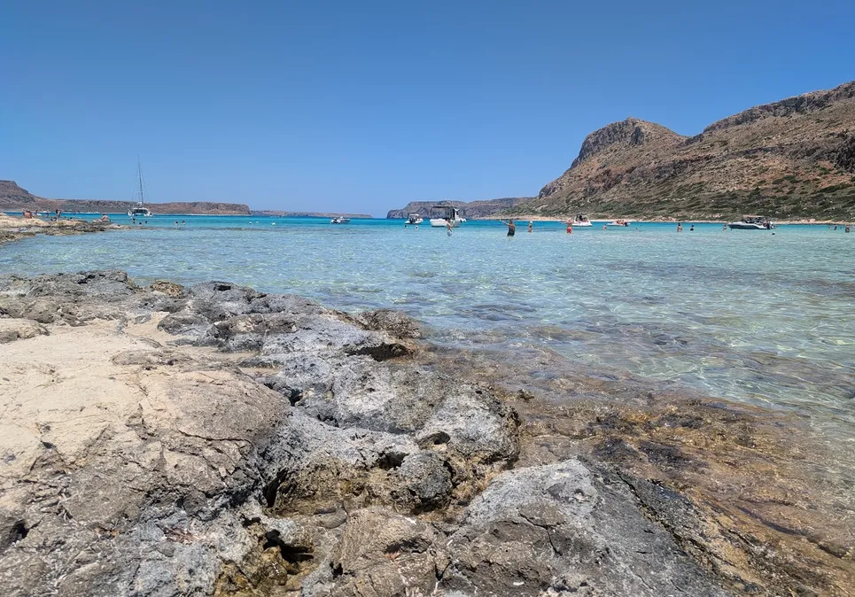 SEE Inside Greek Agriculture includes rest after each week of classes at the stunning beaches of  Balos and Gramvoussa (pictured) in Crete and Nea lraklia, Halkidiki in the Macedonia region.