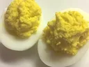 Olive oil deviled eggs