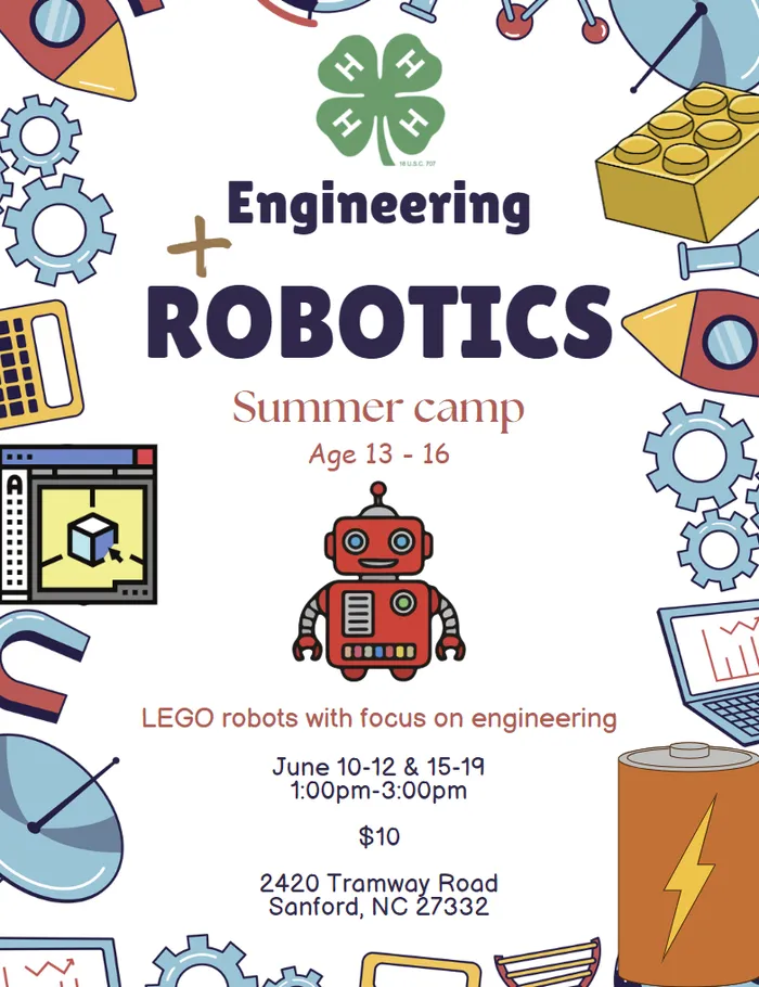 Engineering and Robotics information in copy.