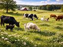 Animals grazing
