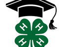 4-H clover and graduation cap