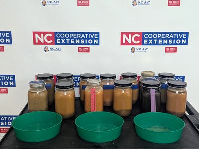 Soil profiles in a jar.