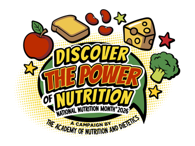 2026 National Nutrition Month.This year's theme is "Discover the Power of Nutrition." Nutrition has the power to help individuals and communities thrive. Discover how food and beverage choices can help power your day. Learn tips for accessing healthy food