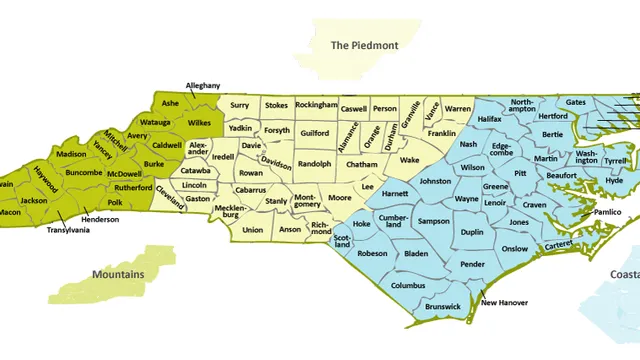 NC County Map