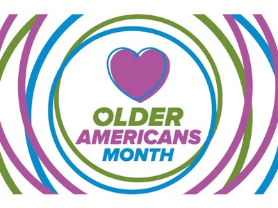 May is Older Americans Month logo