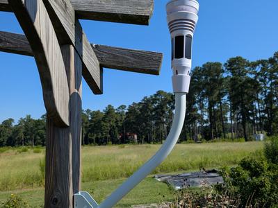 weather station in garden