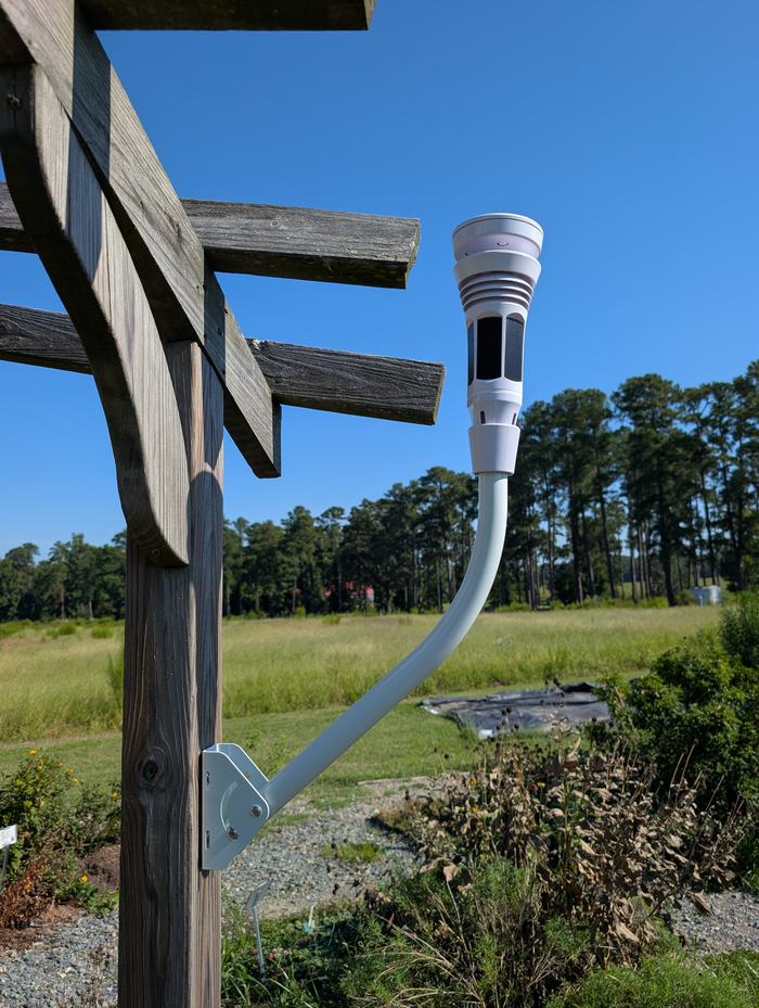 weather station in garden