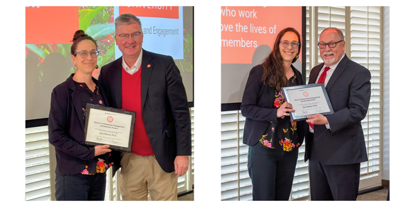 Dr. Dara Bloom with Dr. Garey Fox and Dr. David Monks