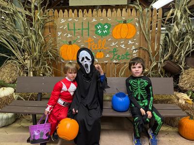 kids in costumes
