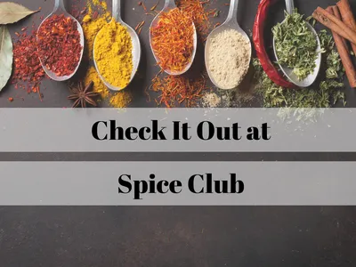 Image depicting the spice club that will happen at the Lee County Library once a month on the second Thursday from 6-7 pm
