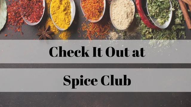 Image depicting the spice club that will happen at the Lee County Library once a month on the second Thursday from 6-7 pm