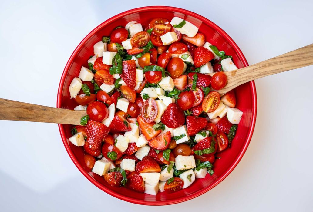 strawberry caprese salad