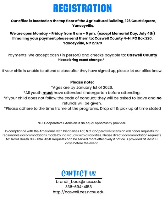 summer fun rules and regulations