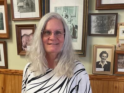 Tammy Clark, new chair yoga student