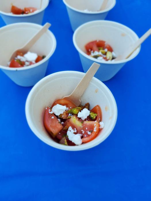 tomato salad with lemon vinaigrette