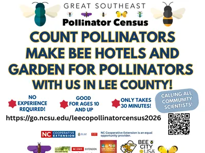 great southeast pollinator census in lee county flyer