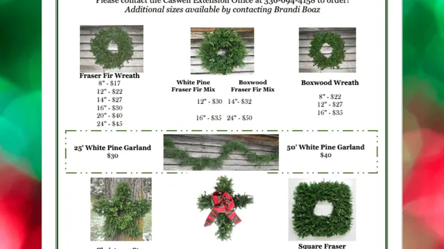 wreath and garland fundraiser by Caswell County 4-H