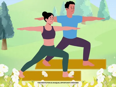man and woman doing yoga