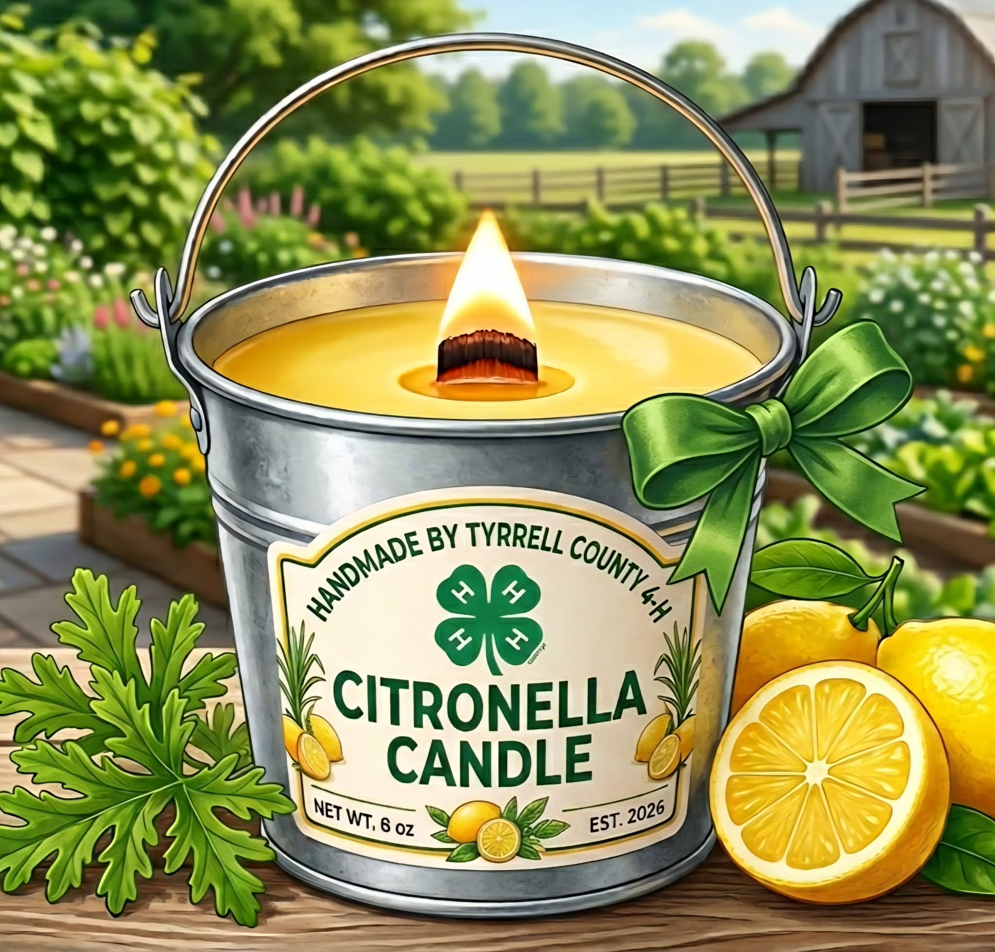 Support Tyrrell County 4-H: Handmade Citronella Candles for Sale