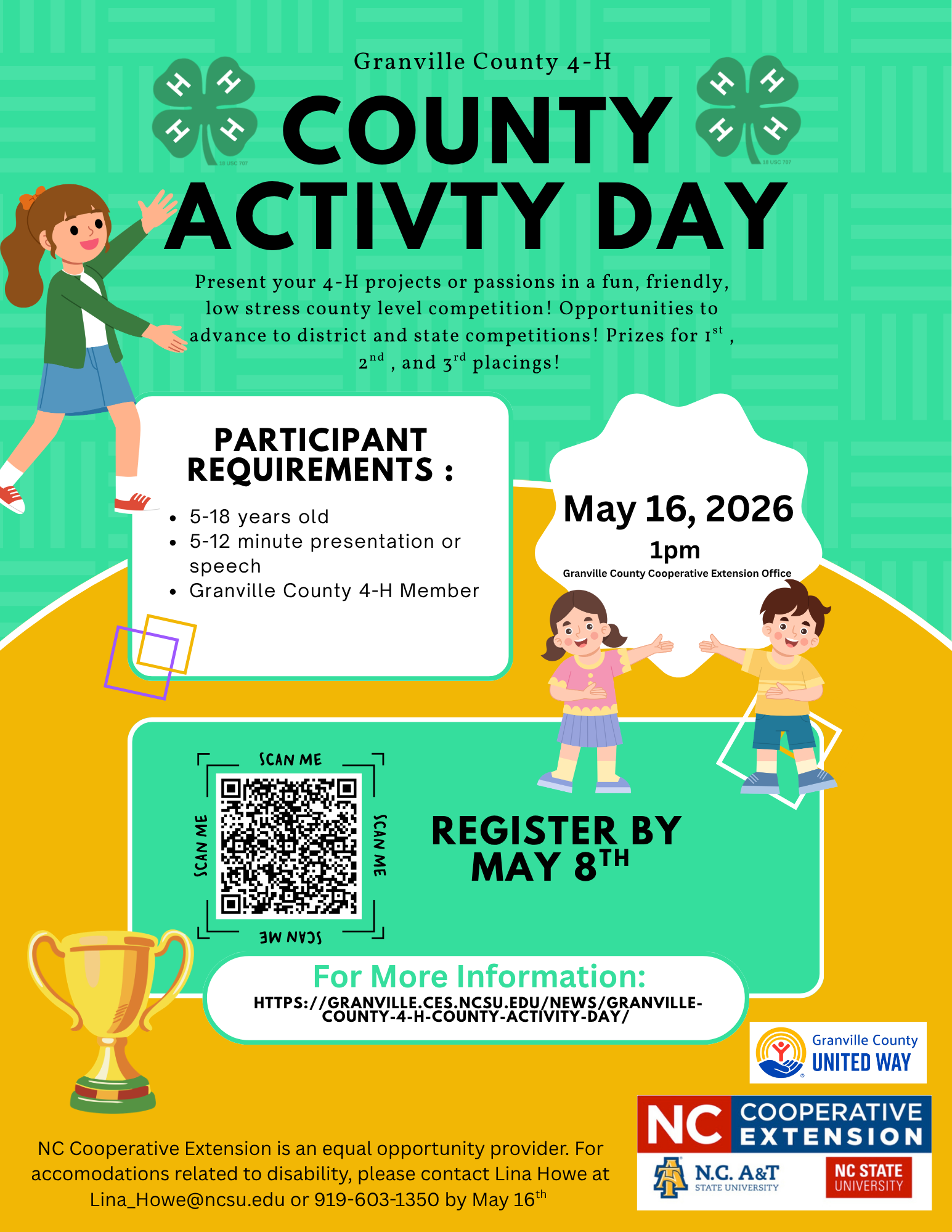 Granville County 4-H County Activity Day