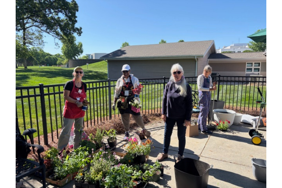 NC State Extension Master Gardener Volunteers’ of Union County Class of 2024 Transforms Jesse Helms Nursing Center